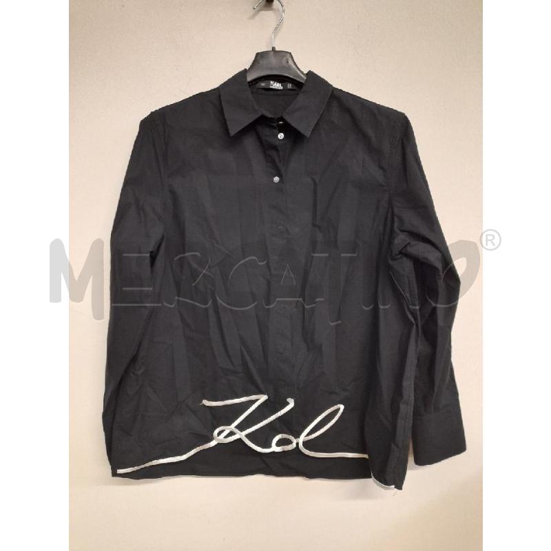 CAMICIA DONNA KARL LAGERFELD NERA PROF BIANCO | Mercatino dell'Usato Bastia umbra 1