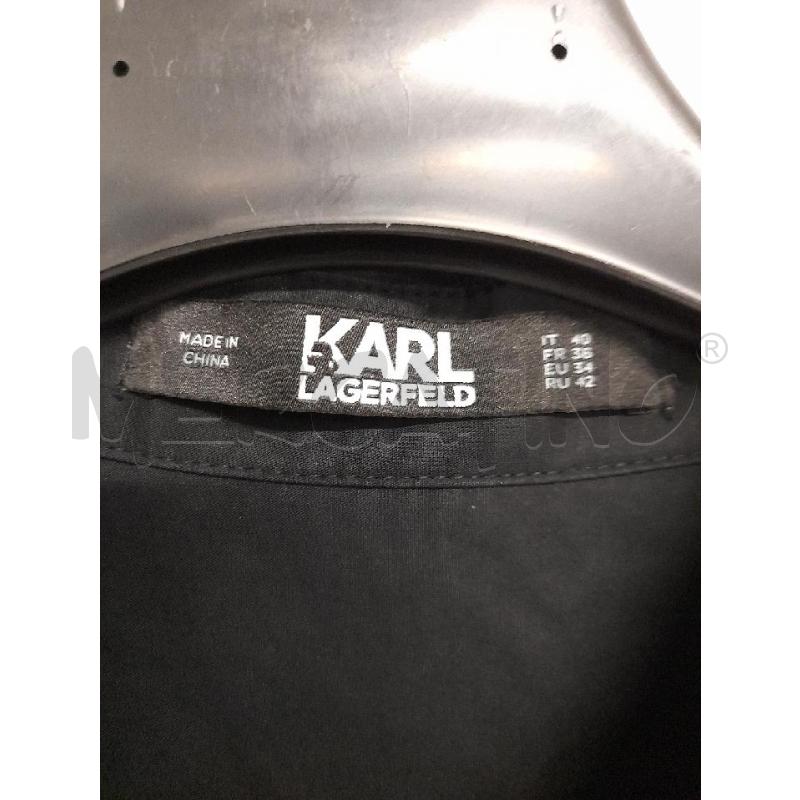 CAMICIA DONNA KARL LAGERFELD NERA PROF BIANCO | Mercatino dell'Usato Bastia umbra 2