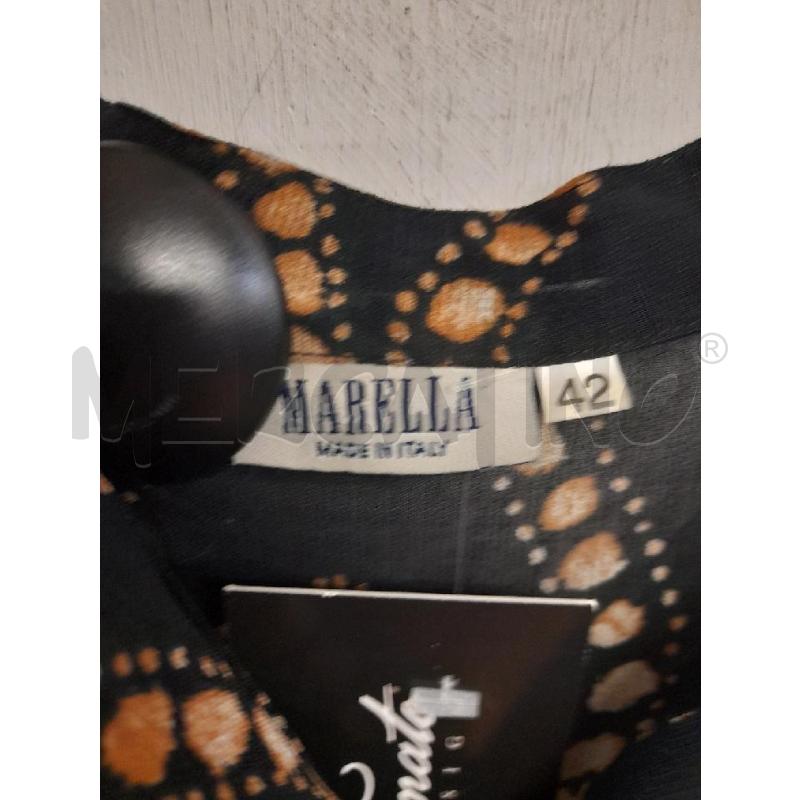CAMICIA DONNA MARELLA NERA DIS BEIGE  | Mercatino dell'Usato Bastia umbra 2