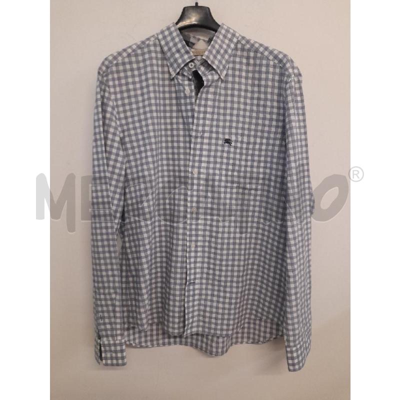 CAMICIA UOMO BURBERRY QUADRETTI GRIGI BIANCHI  | Mercatino dell'Usato Bastia umbra 1