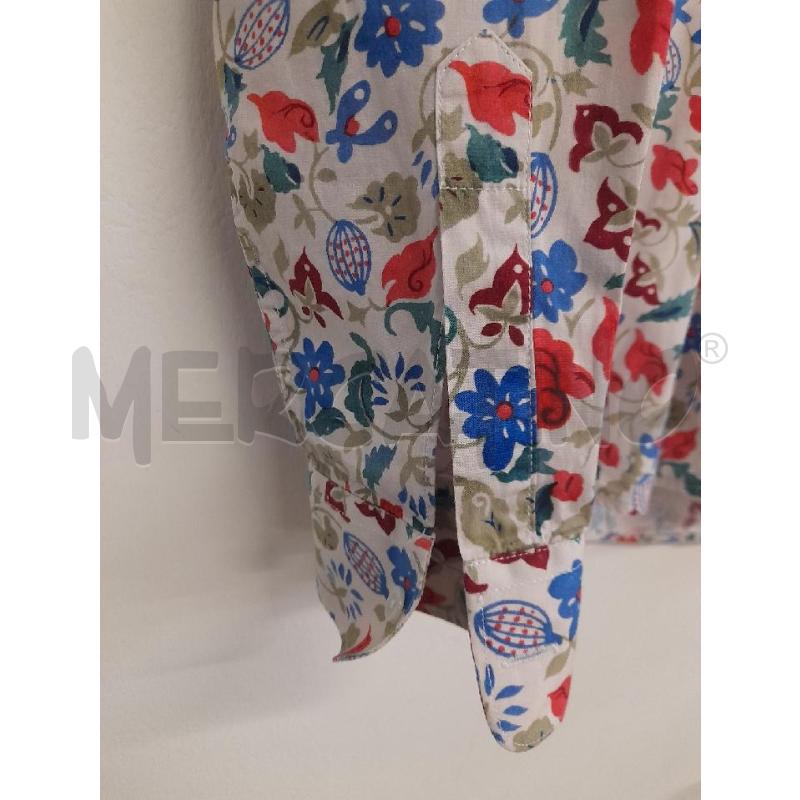 CAMICIA UOMO DANIELE ALESSANDRINI STAMPA FLOREALE ROSSA BLU  | Mercatino dell'Usato Bastia umbra 2