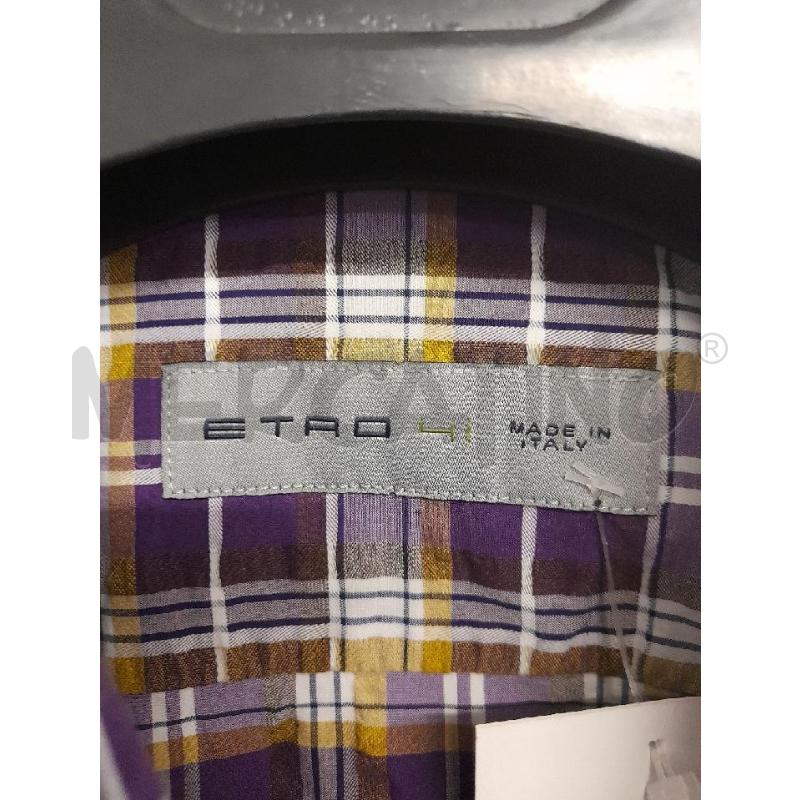CAMICIA UOMO ETRO QUADRI VIOLA RIGA BIANCA  | Mercatino dell'Usato Bastia umbra 2