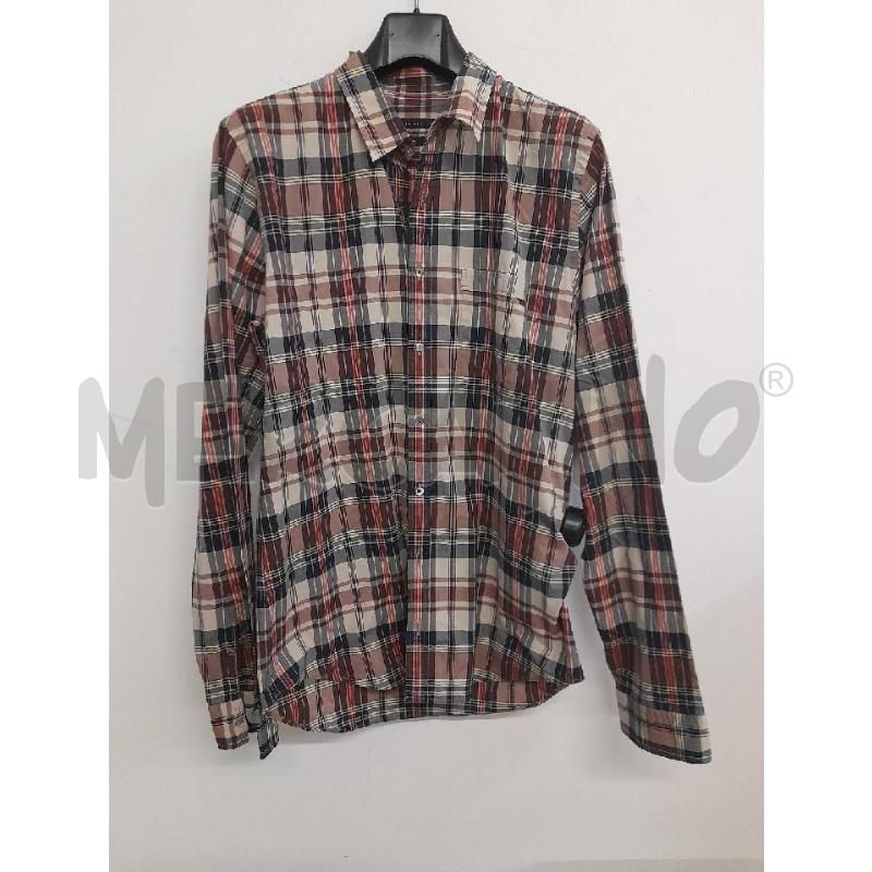 CAMICIA UOMO GUCCI TARTAN BEIGE BLU  | Mercatino dell'Usato Bastia umbra 1