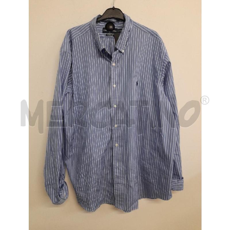 CAMICIA UOMO RALPH LAUREN AZZURRO RIGHE | Mercatino dell'Usato Bastia umbra 1