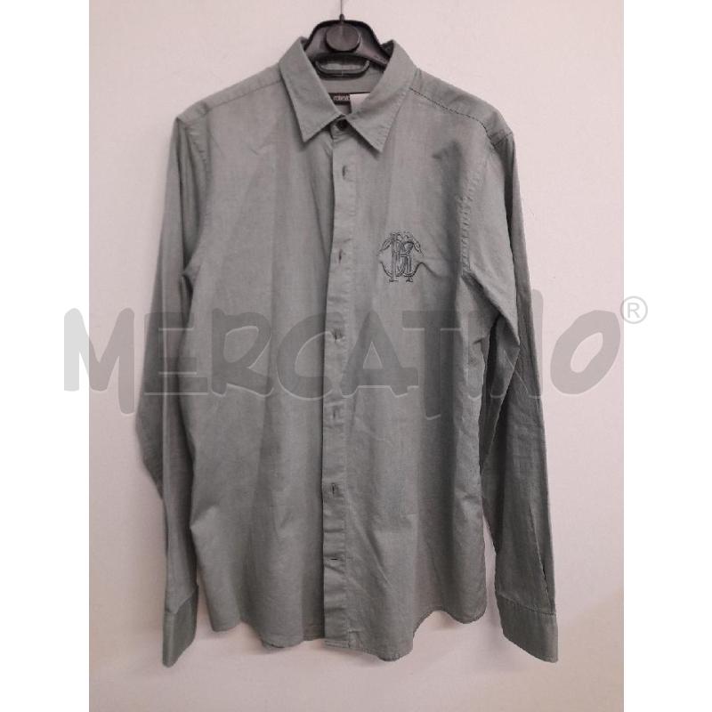CAMICIA UOMO ROBERTO CAVALLI VERDE SALVIA  | Mercatino dell'Usato Bastia umbra 1