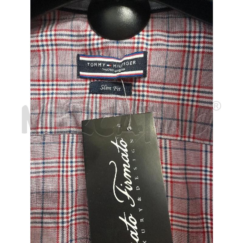 CAMICIA UOMO TOMMY HILFIGER TARTAN ROSSA | Mercatino dell'Usato Bastia umbra 2