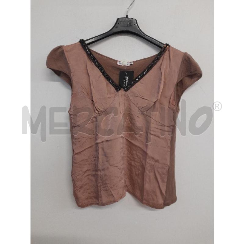 CANOTTA DONNA MAX&CO MARRONE STRASS | Mercatino dell'Usato Bastia umbra 1