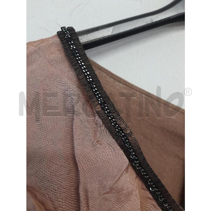 CANOTTA DONNA MAX&CO MARRONE STRASS | Mercatino dell'Usato Bastia umbra 2