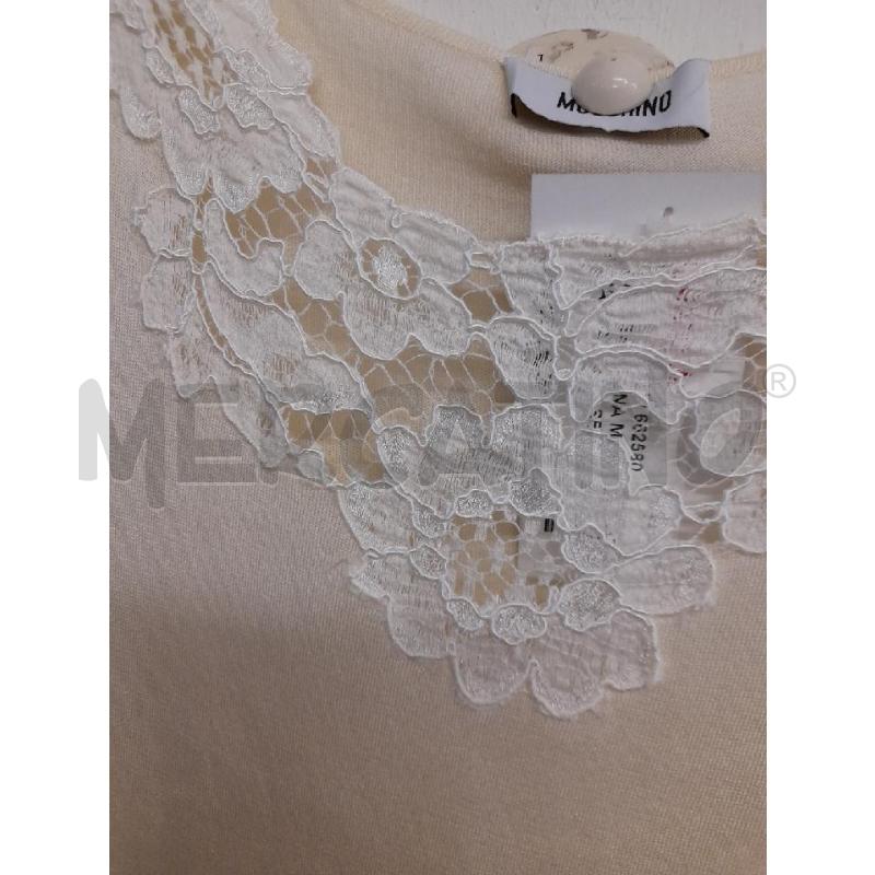 CANOTTA DONNA MOSCHINO PANNA MISTO SETA  | Mercatino dell'Usato Bastia umbra 2