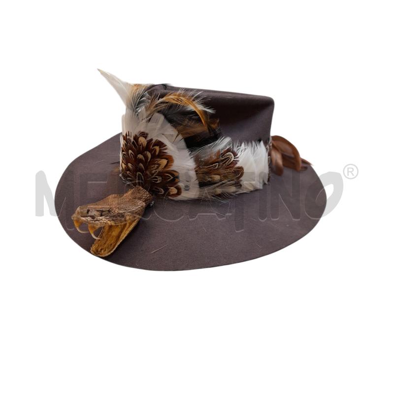 CAPPELLO FASCIA PIUME E TESTA DI CROTALO | Mercatino dell'Usato Bastia umbra 1