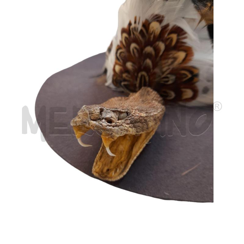 CAPPELLO FASCIA PIUME E TESTA DI CROTALO | Mercatino dell'Usato Bastia umbra 2
