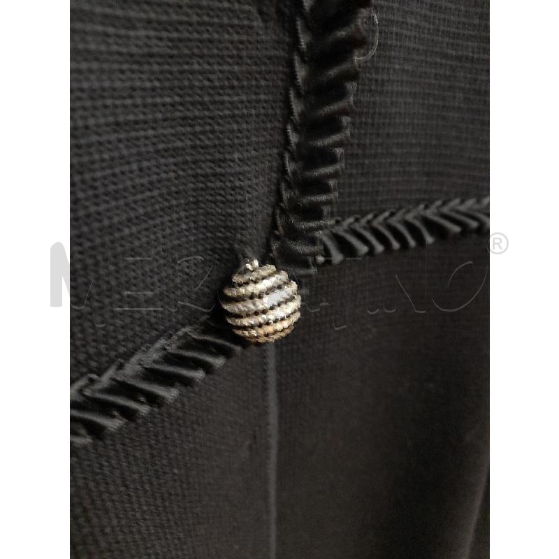 CAPPOTTO DONNA BLUMARINE IN MAGLIA NERO BOTTONE GIOIELLO  | Mercatino dell'Usato Bastia umbra 2