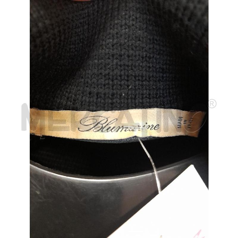 CAPPOTTO DONNA BLUMARINE IN MAGLIA NERO BOTTONE GIOIELLO  | Mercatino dell'Usato Bastia umbra 3
