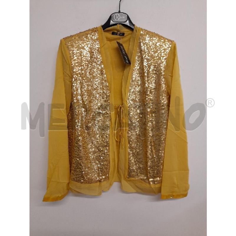 CARDIGAN DONNA ELENA MIRO' GIALLA PAILLETTES  | Mercatino dell'Usato Bastia umbra 1
