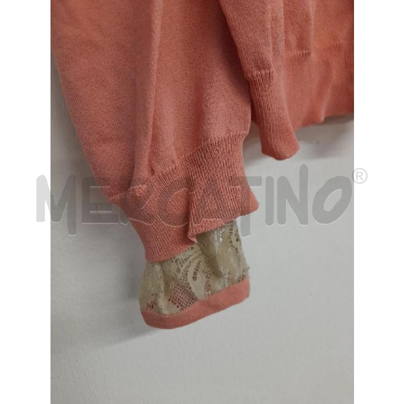 CARDIGAN DONNA LOVE MOSCHINO ROSA DET PIZZO BEIGE  | Mercatino dell'Usato Bastia umbra 3