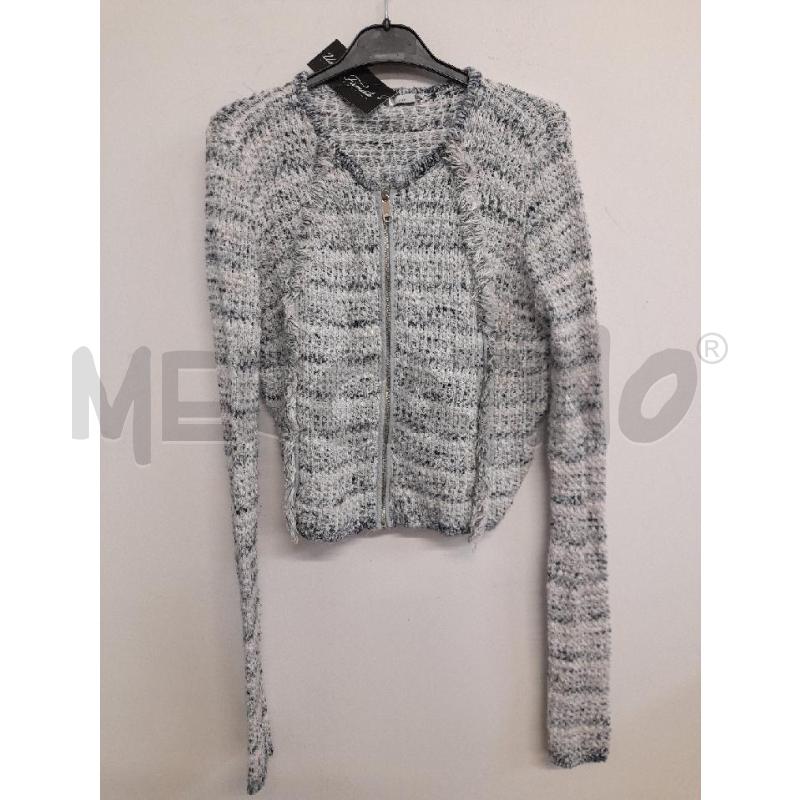 CARDIGAN DONNA MAX&CO (M) FANTA BIANCO BLU CON ZIP  | Mercatino dell'Usato Bastia umbra 1