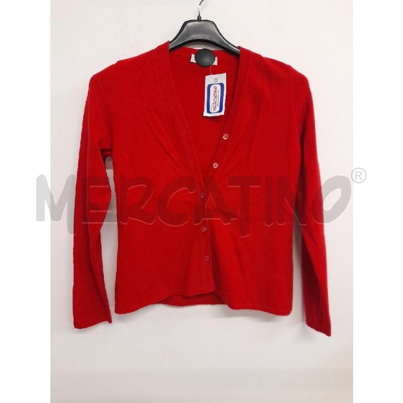 CARDIGAN DONNA PITTI CASHMERE ROSSO  | Mercatino dell'Usato Bastia umbra 1
