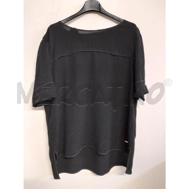 CASACCA DONNA ELENA MIRO NERA CUCITURE MARRONI  | Mercatino dell'Usato Bastia umbra 1