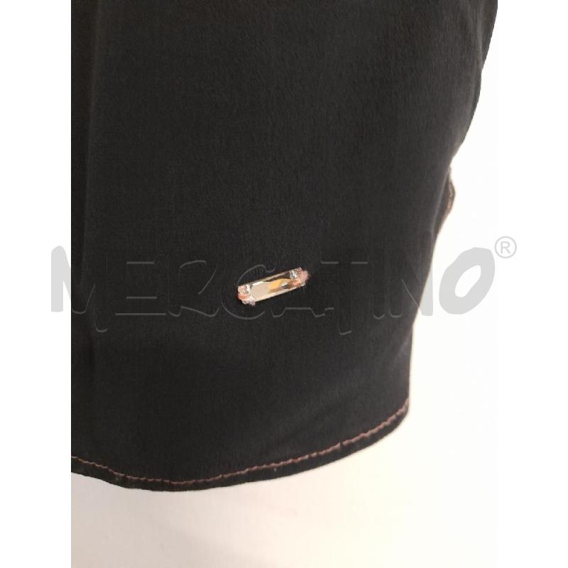 CASACCA DONNA ELENA MIRO NERA CUCITURE MARRONI  | Mercatino dell'Usato Bastia umbra 2