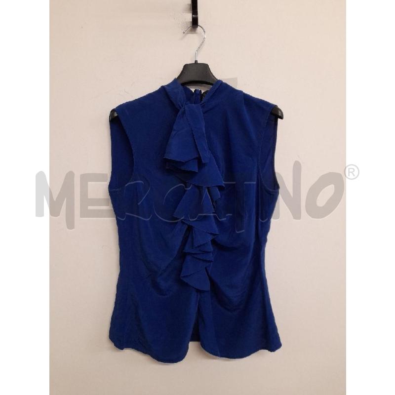 CASACCA DONNA LUISA SPAGNOLI BLU PURA SETA  | Mercatino dell'Usato Bastia umbra 1