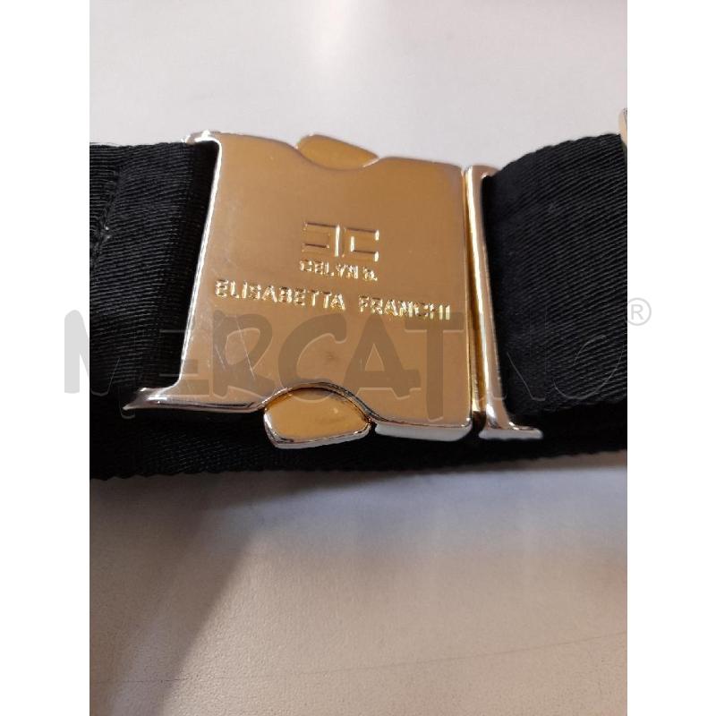 CINTURA DONNA ELISABETTA FRANCHI NERA FIBBIA ORO  | Mercatino dell'Usato Bastia umbra 2