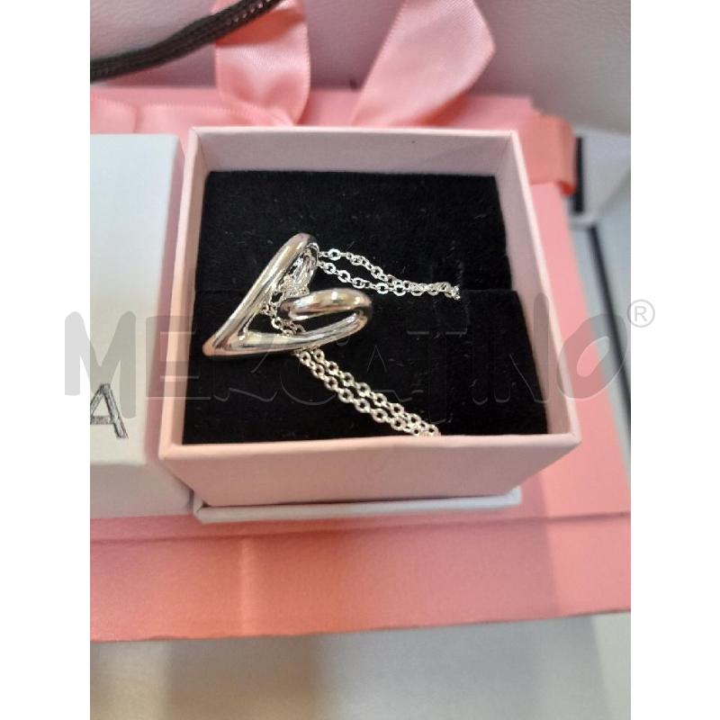 COLLANA PANDORA CIONDOLO CUORE CON SCATOLA E BUSTA  | Mercatino dell'Usato Bastia umbra 2