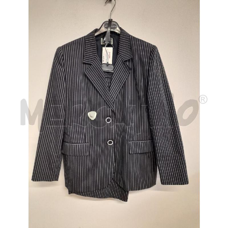 COMPLETO DONNA LUISA SPAGNOLI BLU GESSATO  | Mercatino dell'Usato Bastia umbra 1