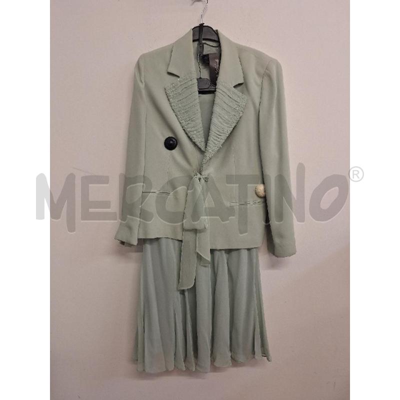 COMPLETO DONNA LUISA SPAGNOLI VERDE ACQUA (PICCOLI SEGNI) | Mercatino dell'Usato Bastia umbra 1