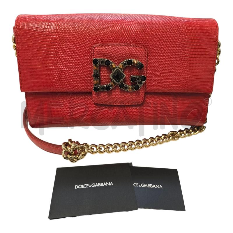 D&G MILLENNIALS ROSSO LOGO PIETRE NERO | Mercatino dell'Usato Bastia umbra 1
