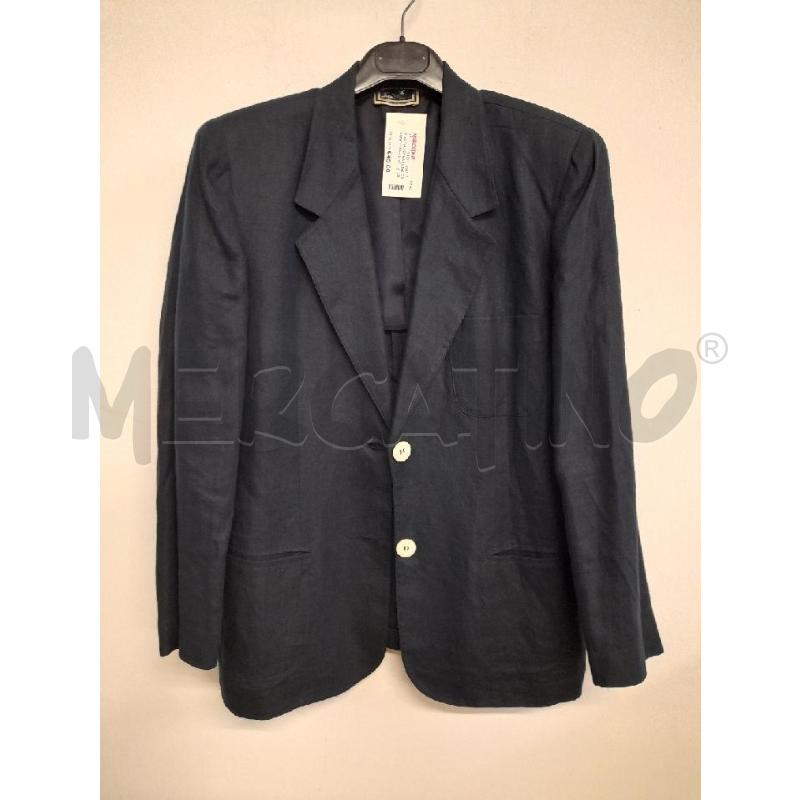 GIACCA DONNA LUISA SPAGNOLI BLU LINO | Mercatino dell'Usato Bastia umbra 1
