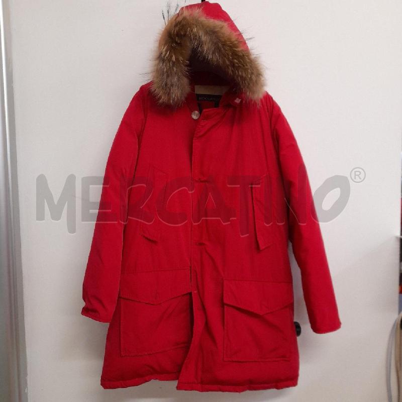 GIACCONE DONNA WOOLRICH ROSSO INT CREMA | Mercatino dell'Usato Bastia umbra 1