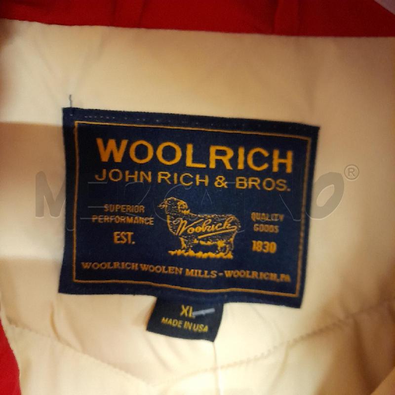 GIACCONE DONNA WOOLRICH ROSSO INT CREMA | Mercatino dell'Usato Bastia umbra 2