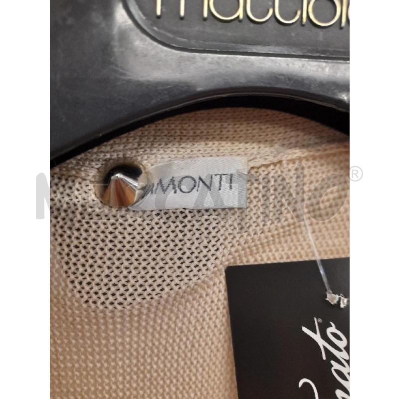 GILET DONNA MAGLIA BEIGE RIVAMONTU | Mercatino dell'Usato Bastia umbra 2