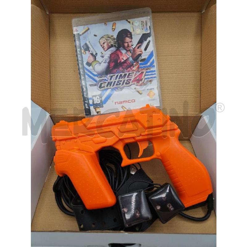 GIOCO PS3 TIME CRISIS 4 +PISTOLA+ 2 SENSORI | Mercatino dell'Usato Bastia umbra 1