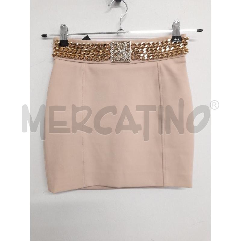 GONNA ELISABETTA FRANCHI BEIGE DET CATENA DORATA  | Mercatino dell'Usato Bastia umbra 1