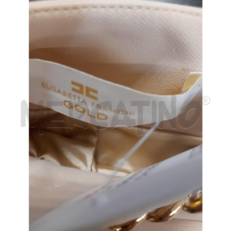 GONNA ELISABETTA FRANCHI BEIGE DET CATENA DORATA  | Mercatino dell'Usato Bastia umbra 3