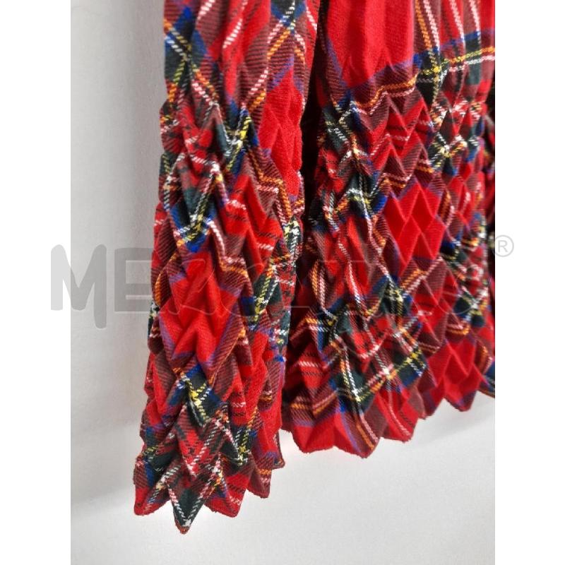 GONNA LUISA SPAGNOLI TARTAN ROSSA EFFETTO GOFFRATO | Mercatino dell'Usato Bastia umbra 2