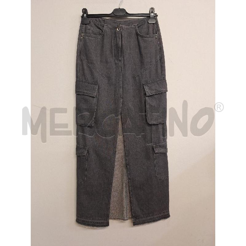 GONNA PATRIZIA PEPE DENIM NERA LUNGA  | Mercatino dell'Usato Bastia umbra 1