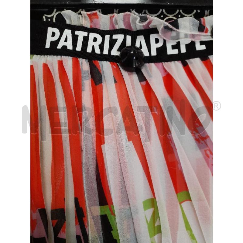 GONNA PATRIZIA PEPE PLISSE' FANTA BIANCO E ROSSO  | Mercatino dell'Usato Bastia umbra 3