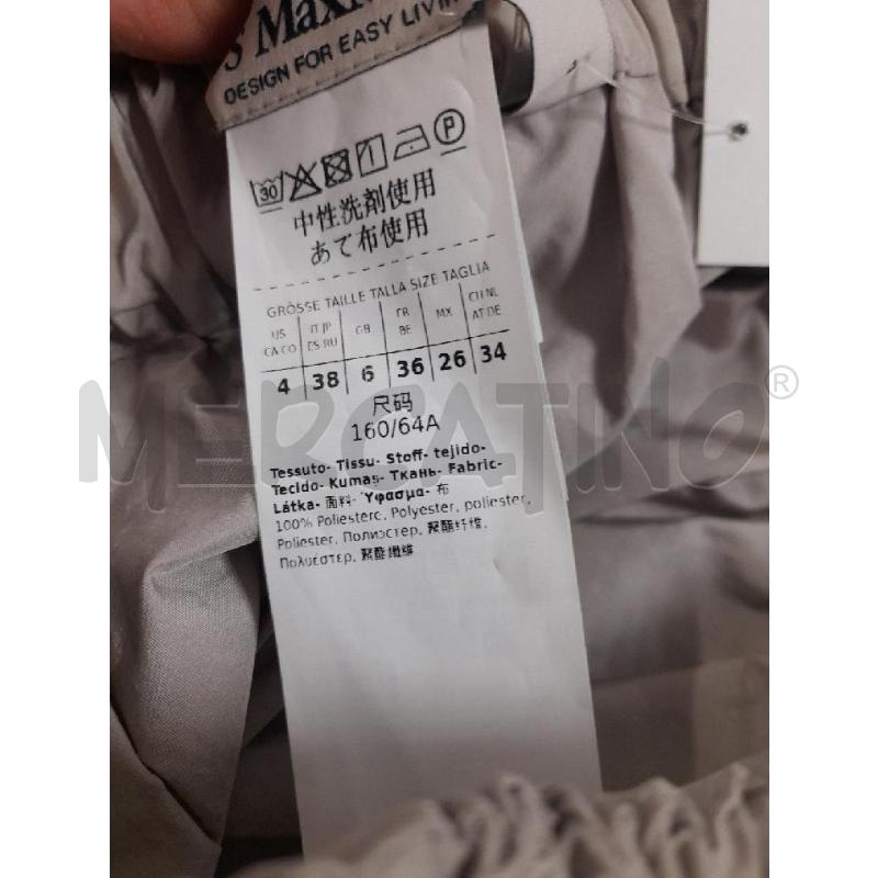 GONNA S MAX MARA GRIGIO TESSUTO IMPERMEABILE | Mercatino dell'Usato Bastia umbra 2