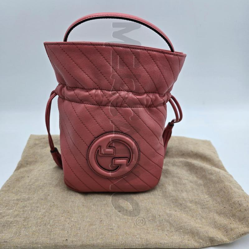 GUCCI BLONDIE MINI SECCHIELLO IN PELLE ROSA | Mercatino dell'Usato Bastia umbra 1