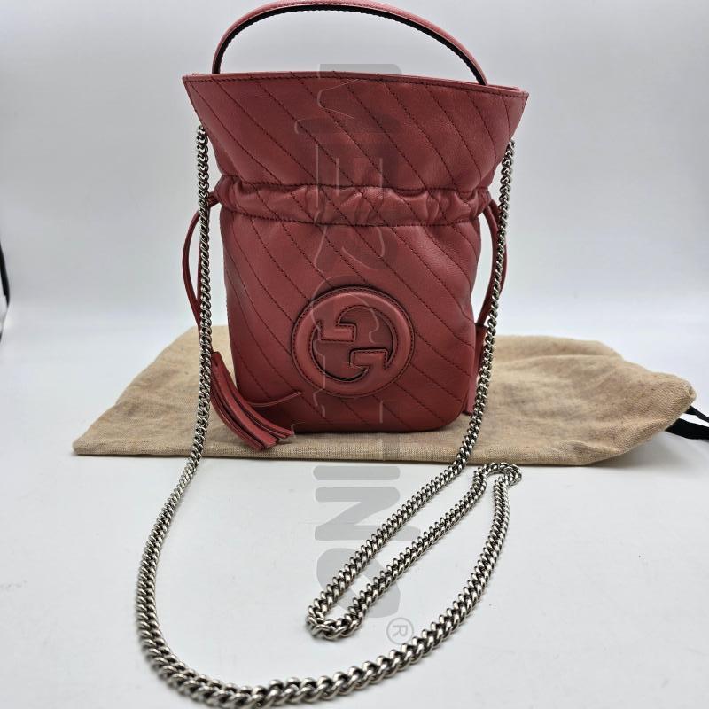 GUCCI BLONDIE MINI SECCHIELLO IN PELLE ROSA | Mercatino dell'Usato Bastia umbra 3
