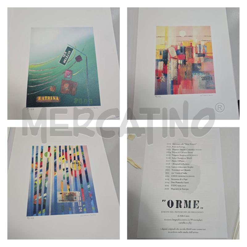 LITOGRAFIE ALDO CANZI 16 PZ  ORME | Mercatino dell'Usato Bastia umbra 1