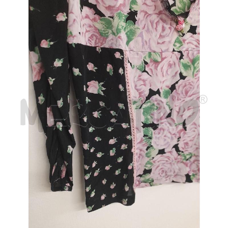 MAGLIA DONNA BLUMARINE NERA FIORI ROSA | Mercatino dell'Usato Bastia umbra 2