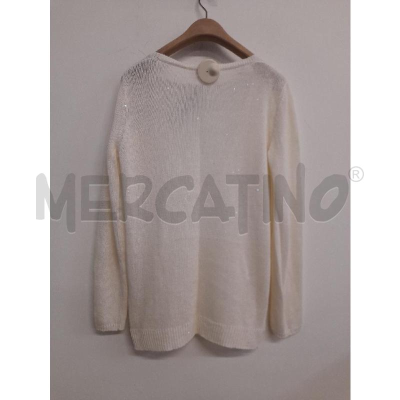 MAGLIA DONNA BRUNELLO CUCINELLI BIANCO PAILLETTES  | Mercatino dell'Usato Bastia umbra 2
