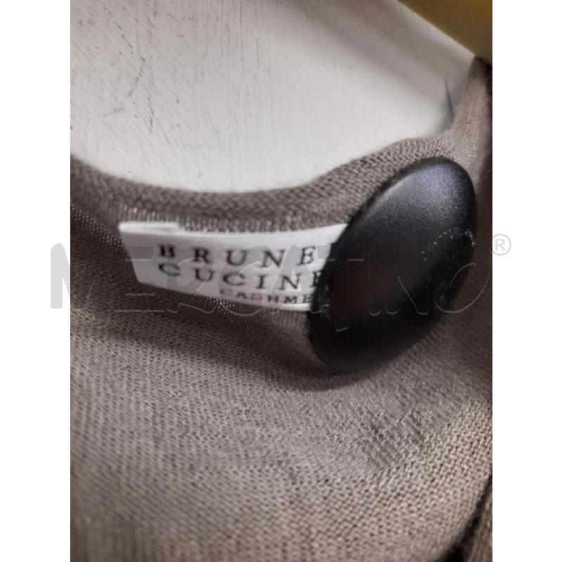 MAGLIA DONNA BRUNELLO CUCINELLI GRIGIO CASHMERE-SETA | Mercatino dell'Usato Bastia umbra 2