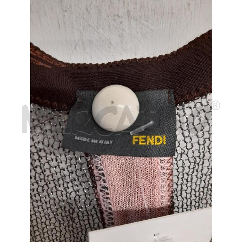 MAGLIA DONNA FENDI RETE GRIGIO SCURO BORDO BDX (DIFETTO MANICA)  | Mercatino dell'Usato Bastia umbra 2