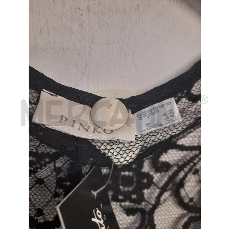 MAGLIA DONNA PINKO NERA STILE GOTICO DETTAGLIO VELLUTO  | Mercatino dell'Usato Bastia umbra 2