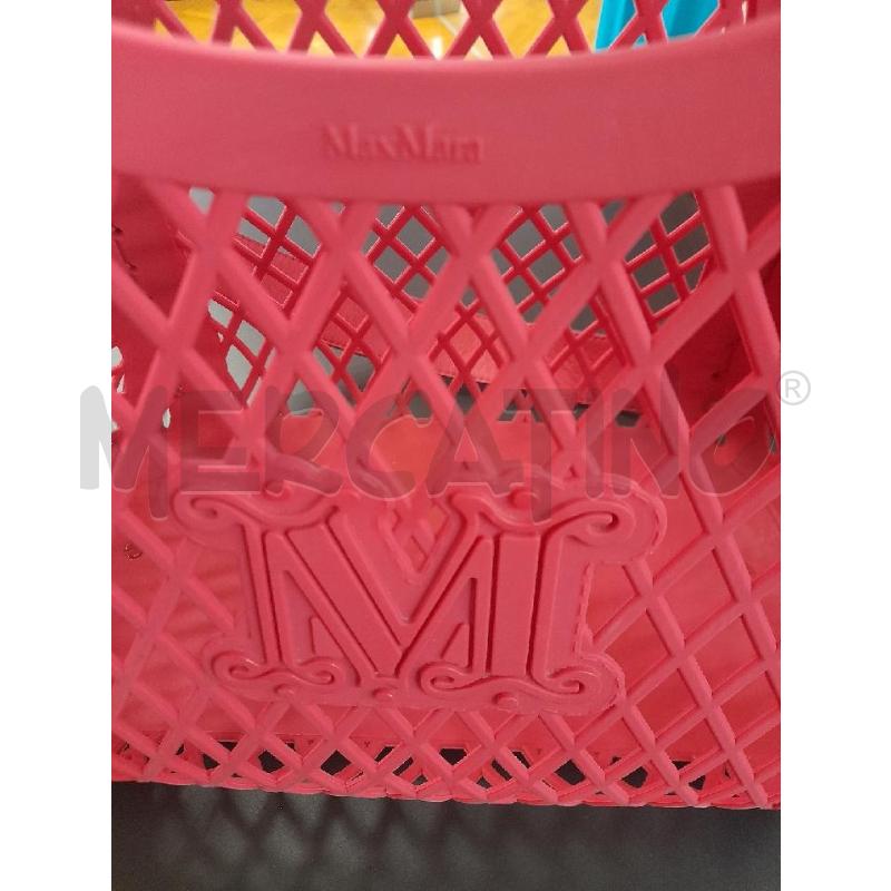 MAX MARA BORSA MATERIALE SINTETICO ROSSO | Mercatino dell'Usato Bastia umbra 4