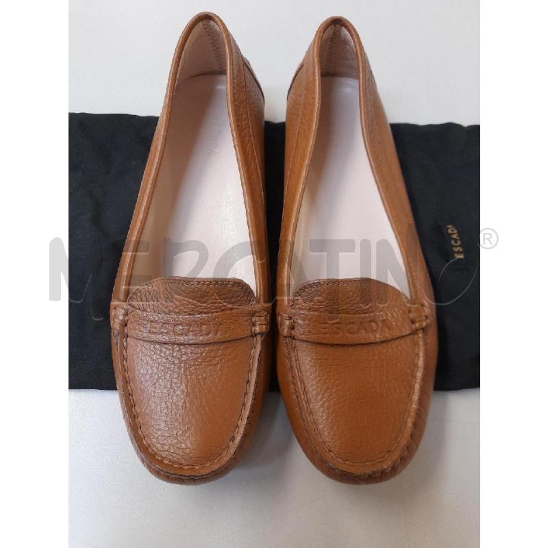 MOCASSINI DONNA ESCADA PELLE NOCCIOLA  | Mercatino dell'Usato Bastia umbra 1